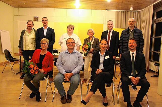 Der Vorstand des Freundeskreises Krankenhaus Loreto im Jahr 2021 (vorne, von links: Vorsitzende Susann Bächle, Stellvertreter Christian ...