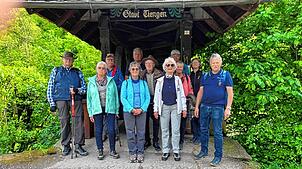 Sie sind mitgewandert: Die Mitglieder des Schwarzwaldvereins Häusern. Es ging durch die Region bis zum Glockenhof. Bild: Marietta Michel
