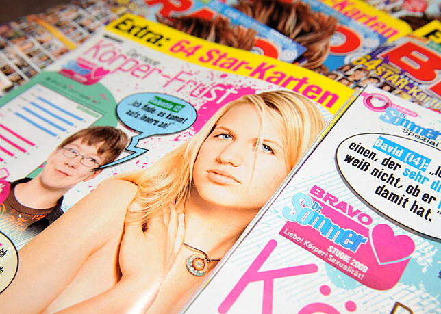 Liebe, Körper, Sexualität: Im Jugendmagazin „Bravo“ suchen junge Leute Aufklärung über Themen, die sie umtreiben. Bild: dpa