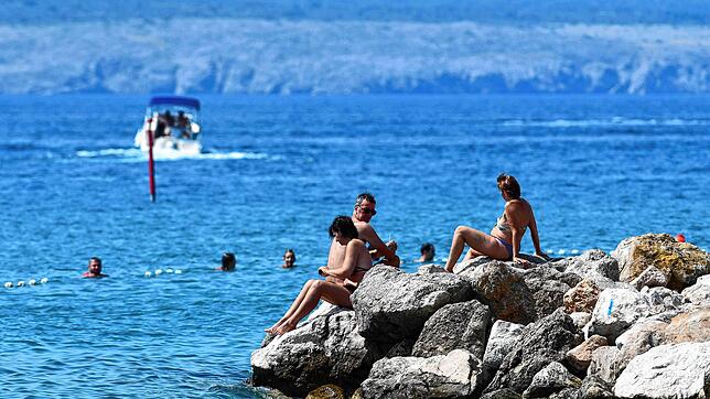 Urlauber in Kroatien
