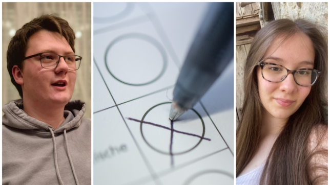 Tim Dippong und Anna Thomann werden beide nicht vor der Bundestagswahl volljährig. Am regulären Wahltermin im September wären sie 18 ...