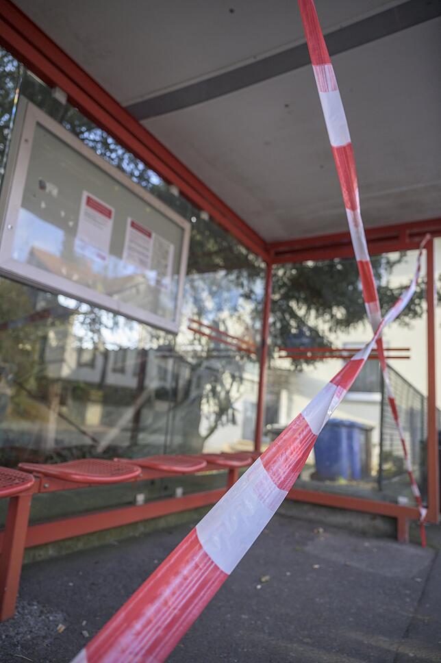 Hier verkehrt kein Bus mehr: Die Haltestelle „Hardtstraße“ ist eine von drei Haltestellen entlang der Fürstenbergstraße, die ...