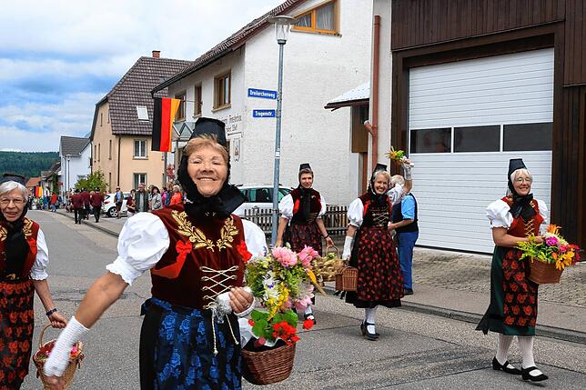 Bild 6: Drei Tage lang feierte Unadingen das Geranienfest