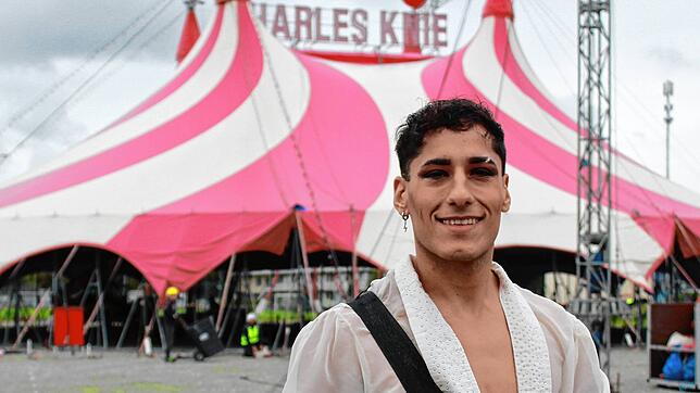 Augustín Obreque kommt aus Argentinien und ist seit diesem Jahr Teil der Artistenfamilie im Zirkus Charles Knie, der Mitte Oktober in ...