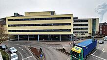Die Ampelkreuzung am Klinikum Hochrhein in Waldshut: Hier hat sich ein Unfall ereignet, für den keiner der Beteiligten verantwortlich ...