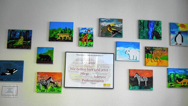 Mit diesen Bildern machten Kinder aus Rhina den Bewohnern des Seniorenzentrums Rheinblick in Laufenburg eine Freude.