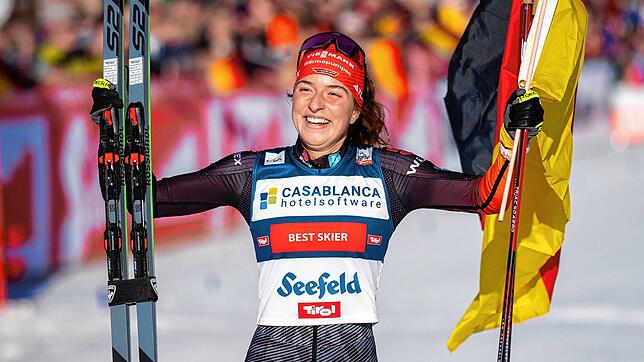 Soll für deutsche Freude bei der Nordischen Ski-WM sorgen: Die Kombiniererin Nathalie Armbruster. Die 19-Jährige, hier beim Weltcup-Sieg ...