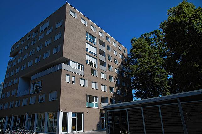 Ein Studentenwohnheim an der Cherisy-Straße in Konstanz-Fürstenberg. Könnte in Konstanz auch bald ein Auszubildenden-Wohnheim kommen? ...