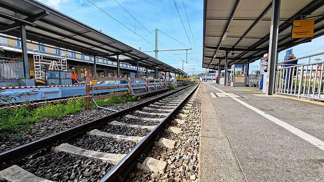 Keine Spur weit und breit vom ICE, der zwei Mal am Tag am Stadtbahnhof Friedrichshafen halten sollte.