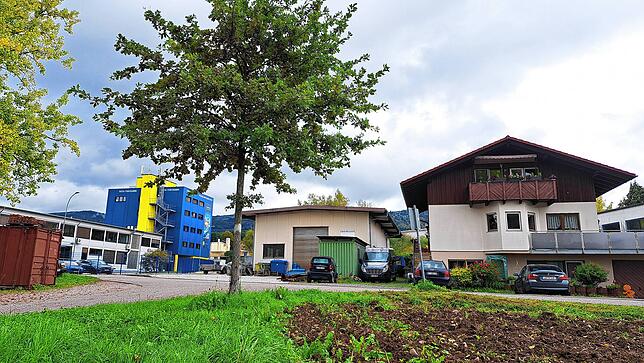 Mischgebiet Nagelfluh: Ecke Rheinstraße und Wallbacher Straße in Wehr-Brennet sieht Stadtplaner Jérôme Amiguet zukünftige Probleme. ...