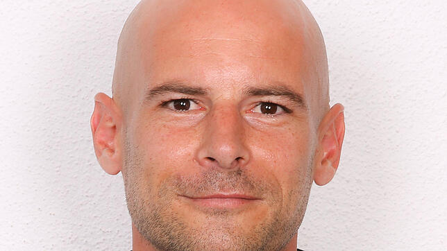 Patrick Hagg, Trainer des Fußball-Bezirksligisten TSV Aach-Linz. Bild: Mirjam Schultheiß