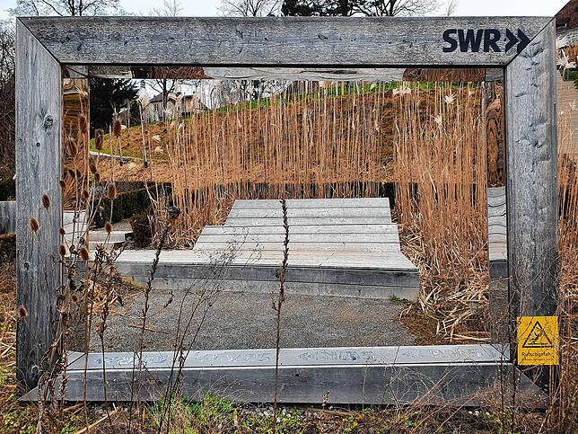 Bild 5: Überbleibsel  der Landesgartenschau: Parkanlagen vor Wiedereröffnung