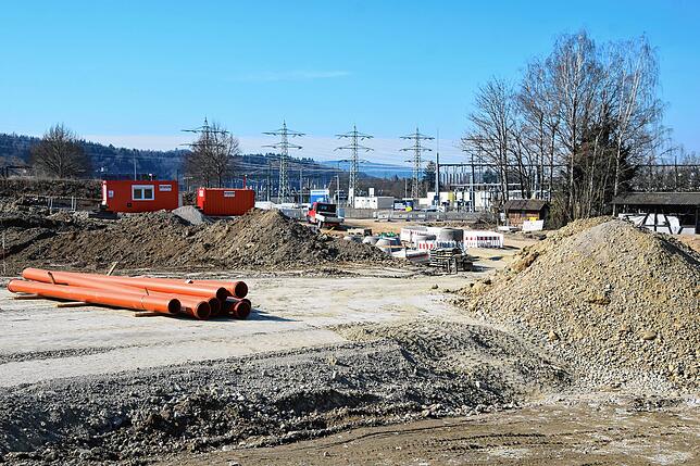 Bild 6: Bilder von der Erschließung des Neubaugebiets Kapellenäcker