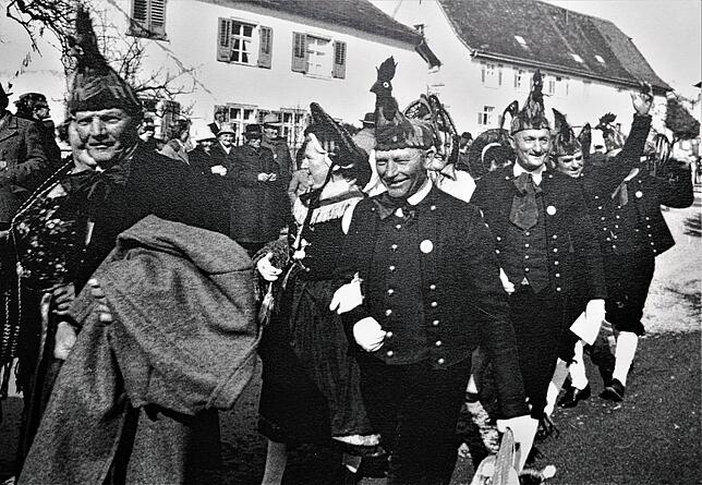 Elferräte bei der Fasnet 1962.