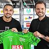 Willkommen zurück im Schwarzwald: Rückkehrer Andrea Hoxha (links) mit Trainer Mario Klotz.