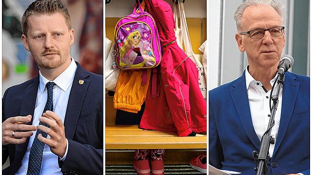 Radolfzells Oberbürgermeister Simon Gröger (links) kann sich bessere Bezahlung als ein Mittel vorstellen, Erzieher für die Kitas zu ...