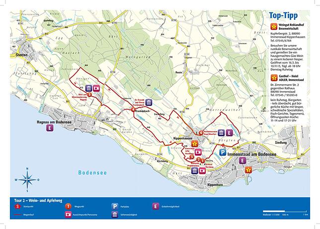 Wandertouren in der Region - Tour 2: Apfelweg Wandertouren in der Region - Tour 2: Apfelweg