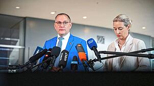 AfD wehrt sich: Im Rechtsstreit mit dem Bundesverfassungsschutz über die Einstufung als sogenannter Verdachtsfall klagt die AfD nach ...