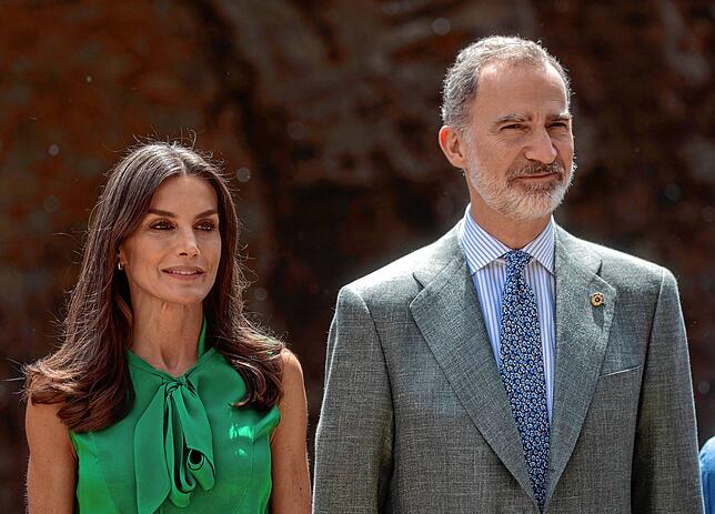 Das spanische Königspaar Felipe und Letizia wird bei der Krönungszeremonie erwartet