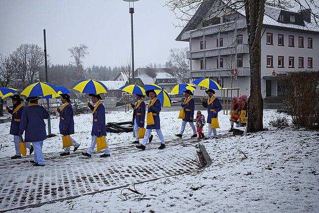 Bild 11: Fasnacht 2025: Bilder der Kindergarten- und Schülerbefreiung in Birkendorf