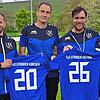 Es passt im Rebland: Sportchef Stefan Hilpüsch (links) freut sich, dass die Trainer Bernd Krebs und Daniel Slabi und Betreuer Christian ...