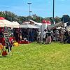 Blick über das Gelände des Festivals in Aach. Im Zelt eines Goldschmieds bediente sich dort ein Krimineller.