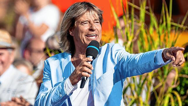 Sänger Hansi Hinterseer am 24. August während seines Auftritts in der Sendung „Immer wieder sonntags“ in Rust.