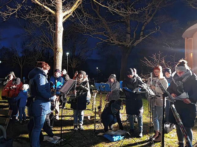 Bild 18: So schön war das Funkenfeuer am Fildenplatz
