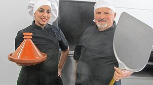 Wirtin Habiba Baillaou und Koch Sabato Toriello kümmern sich künftig im &bdquo;Wiesengrund&ldquo; in Zimmern um das Wohl ihrer Gäste. ...