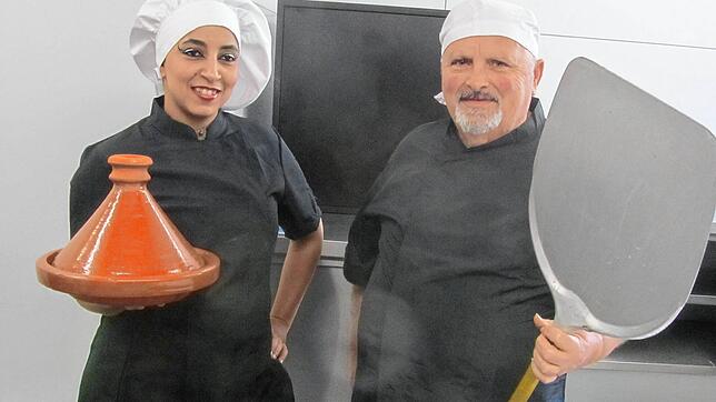 Wirtin Habiba Baillaou und Koch Sabato Toriello kümmern sich künftig im &bdquo;Wiesengrund&ldquo; in Zimmern um das Wohl ihrer Gäste. ...