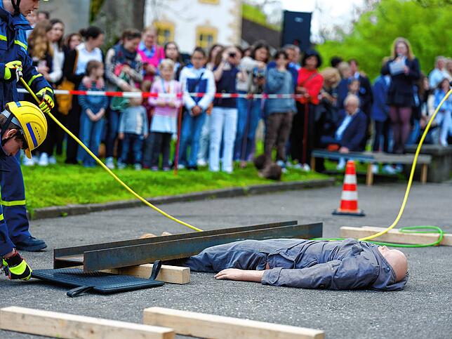 Voller Einsatz aller Dienste an der Schule.