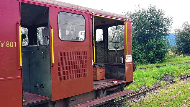 Diese Museumsbahn-Lok wurde beschädigt.