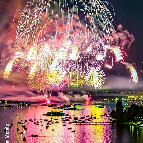 Seenachtfest Feuerwerk Drohne