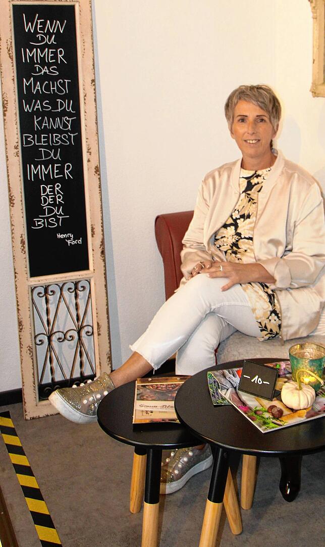 Sandra Feiner hat eine sehr gemütliche Atmosphäre geschaffen.