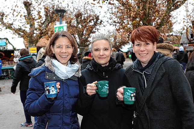 Susanne, Chantal und Sonja (von links) aus der Nähe von Basel.