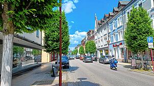 Die Friedrichstraße in Rheinfelden ist besser als ihr Ruf. Aber auch dort gibt es aktuell mehrer Leerstände. Foto: Maximilian Müller