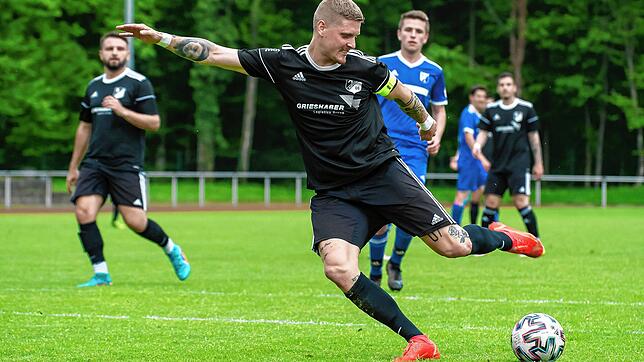 Der Mann mit dem Torriecher: Gabriel Dittmar war mit 22 Treffern der Torschützenkönig der Liga und hatte großen Anteil an Titelgewinn ...