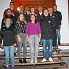 Gewählte und Geehrte des Fußballclubs Triberg stellen sich dem Fotografen. Vorne (von links) Alexandra Haas, Aleksandra Gardas, Lisa ...