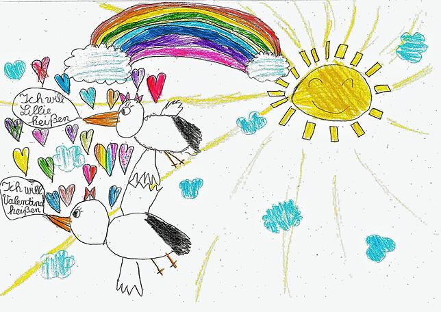 Dieses Bild hat Paola aus der Klasse 2d aus der Grundschule Fischbach gemalt.