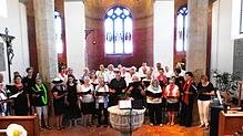 Der Cantus Valbeja aus Jestetten singt beim Doppelkonzert zusammen mit dem gemischten Chor Rheinau in der Bergkirche in Rheinau. Foto: ...