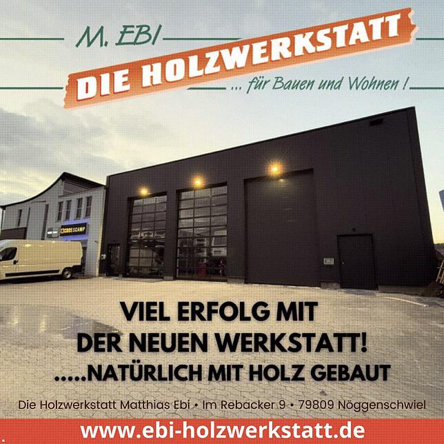 Bild 5: Umbau der Werkstatt, Verabschiedung und Vorstellung Geschäftsführer: Wechsel in der Geschäftsleitung