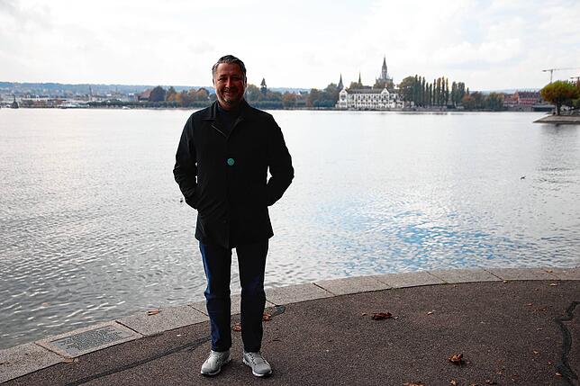 Andreas Matt am Wahltag des zweiten Wahlgangs: Entspannt an der Seestraße