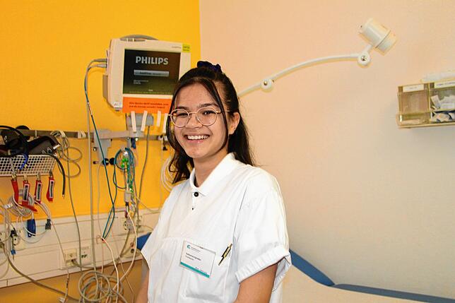 Katharina Spindler hat allein beim Zuschauen im Klinikum viel gelernt.