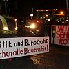 Ähnliche Sprüche wie bei der großen Demonstration in Stockach (Bild) werden auch am Mittwoch, 10. Januar, bei der Konstanzer ...
