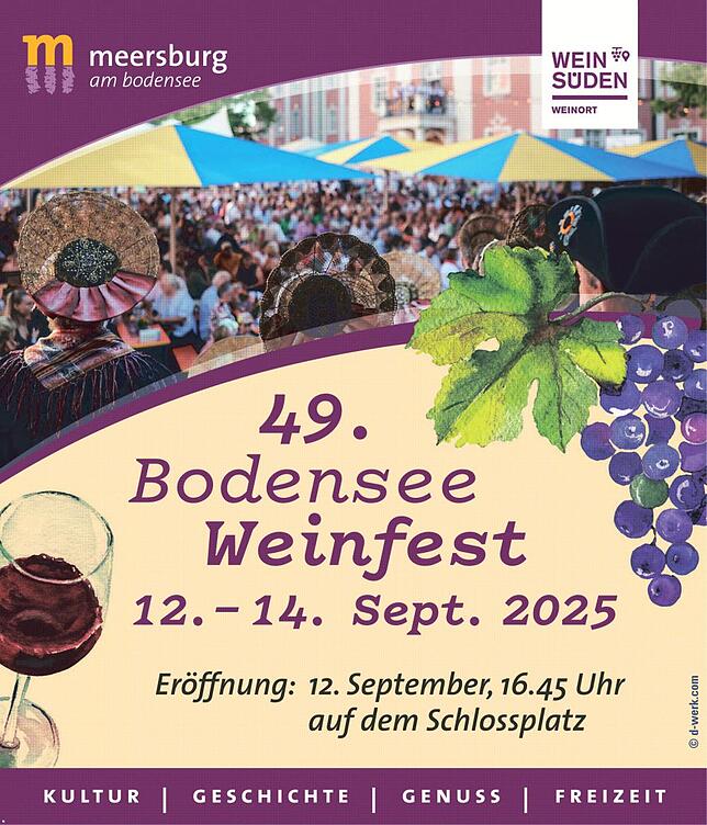 Bild 1: Weinfest Meersburg: Die neue Weinprinzessin wird beim Fest gekrönt