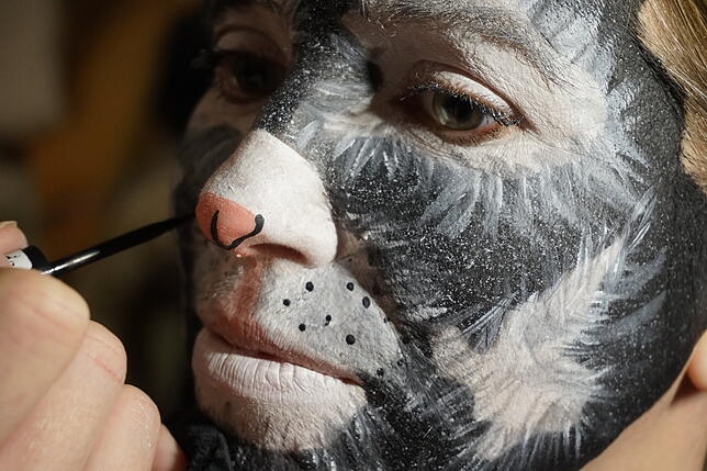 Bild 7: Schminken für die Fasnacht (1): So verwandelt sich unsere Redakteurin in den gestiefelten Kater