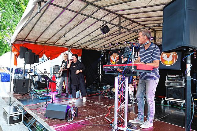 Bild 3: Party direkt am Bodensee: Beim Staader Hafenfest 2025 treffen sich die Konstanzer