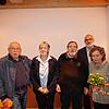Vorsitzender Günter Hoffmann (hinten) und sein Vorstandsteam mit Friedrich Menzing, Engelte van Kreuningen, Manfred Dietenberger und ...