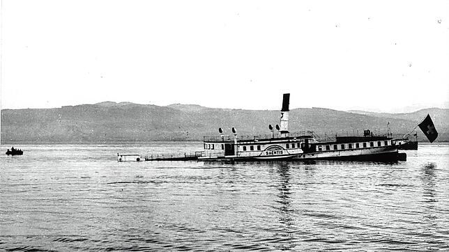 Das Dampfschiff &bdquo;Säntis&ldquo; wurde am 2. Mai 1933 im Bodensee versenkt; damals ein übliches Vorgehen, ein Boot zu entsorgen.