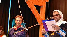 Bürgermeister Adrian Probst konnte vor dem Narrengericht den Kopf gerade noch so aus der Schlinge ziehen. Bild: Christiane Sahli